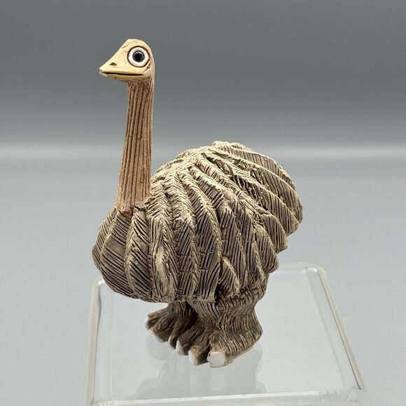 Vtg Artensania Rinconda Emu Figurine Uruguay Retired Ostrich Pottery 4.5" READ - Picture 7 of 11